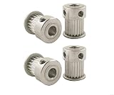 X-BAOFU, 4pcs MXL Tipo 20T 4/5 / 6/6.35 / 8mm Taladro Interior Polea 2,032 mm Dientes Pitch 11 mm Anchura de la Correa 20Teeth Correa Dentada Polea (tamaño : 6mm)