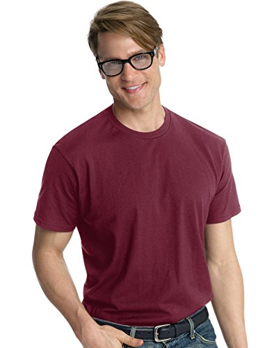 Hanes Nano-T Short Sleeve T-Shirt 4XL Maroon