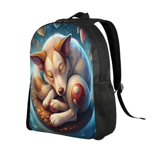 Comfort Fit Unisex Sleeping Puppy Dream Backpack Durable for Daily Commute & Travel Adventures 16 Inch2