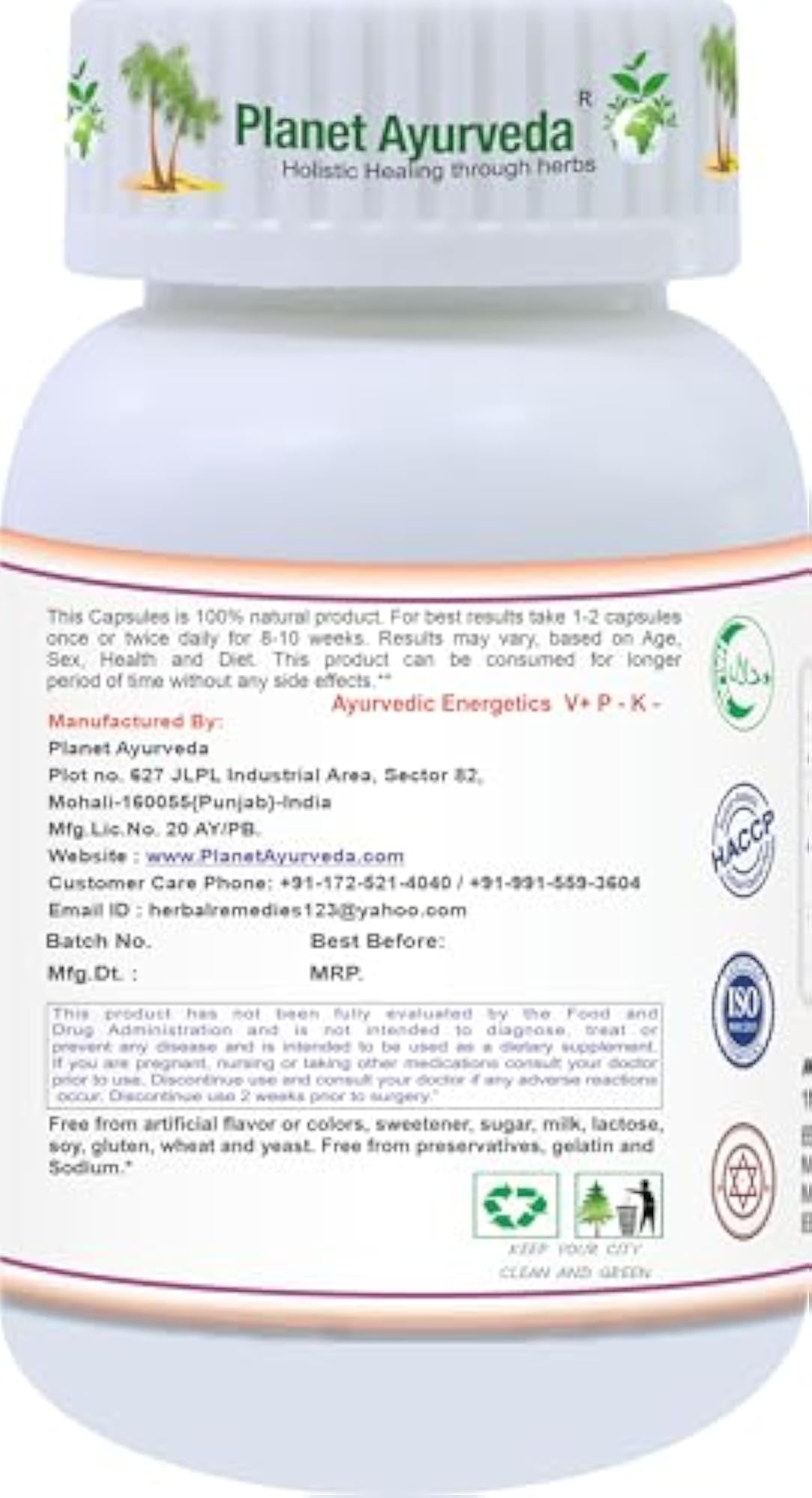 Planet Ayurveda AT Complex Capsules, 60 Count for Immune Support