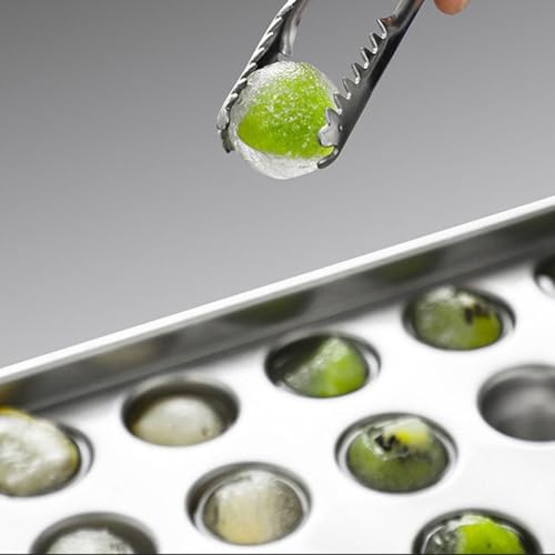 Molde para cubitos de hielo esfera acero inoxidable miniatura 2
