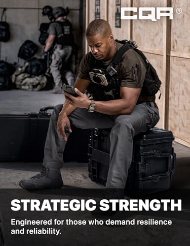 Image of CQR Men's Flex Stretch Tactical Pants, Water Resistant Ripstop Cargo Pants, Lightweight EDC Outdoor Work Hiking Pants