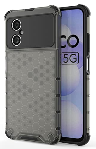 Image of Glasgow Back Case Cover Designed for Poco M4 5G - Black