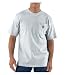 Carhartt Men's Workwear Pocket Short Sleeve T-Shirt Original Fit K87,Ash,X-Large Tall
