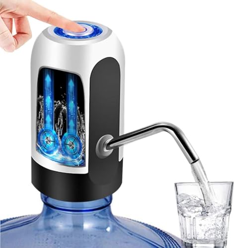 La Mejor Lista de Dispensador de Agua Recargable del mes. 44 Dispensador de Agua Automático,Botella Recargable Bomba de Agua Garrafon Potable,Eléctrica Inalámbrica Despachador de Bombeo Rápido Dispensadores de Bomba de Agua para...