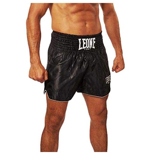 LEONE 1947 AB766, Pantalones Training Kick-thai para Unisex adulto, Nero, M