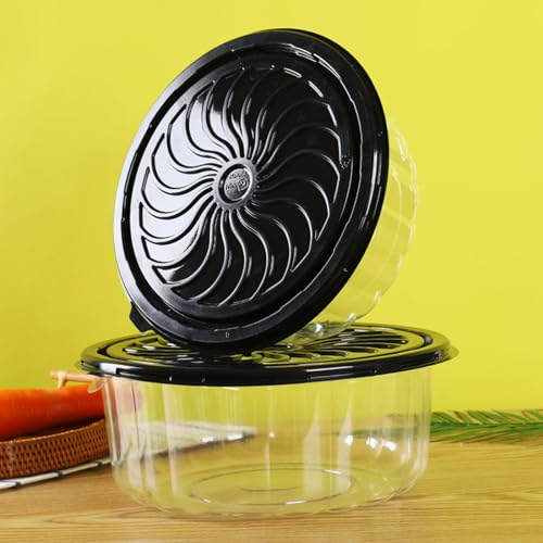 Feoowv 10INCH 5Pcs Round Cake Carriers For Transport Plastic Disposable Cake Containers Carriers thumb #4