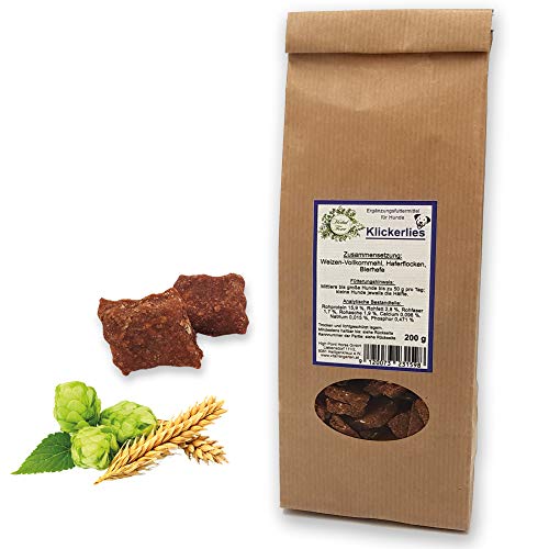 Herbal Force Kräuterleckerlis für Hunde - Trainingsleckerli mit Mineralstoffe und Spurenelemente Sorgen für strahlend glänzendes Fell (Bierhefe | Klickerlies | 200g) Cover