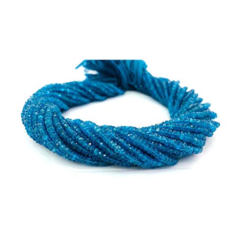 Néon Apatite naturelle précieuse à facettes pour collier haut de gamme