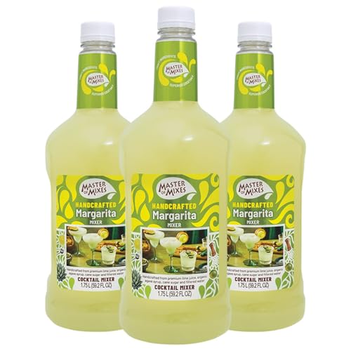 Master of Mixes Margarita Drink Mix, Ready To Use, 1.75 Liter Bottle (59.2 Fl Oz), Pack of 3