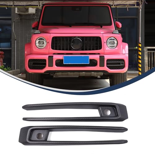 Marco de luz antiniebla delantera de carbono real para Benz Clase G G63 exterior