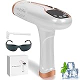 9 Velocidades Ajustáveis, Ice Spot Epilator com Modo HR/SC/RA com Função de Ponto de Congelamento, Depilação Removedor de Pelos Indolor nas Axilas, Costas, Pernas, Braços, Rosto, Linha de Biquíni
