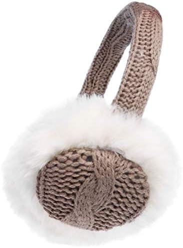 Unisex Warm Fuzzy Faux Fur Lined Winter Ear Muffs Ear Warmer