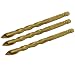 New Lon0167 10mm Tip Featured 6.35mm Hex drill reliable efficacy hole Triangle Head Tile Twist Drill Bit 3pcs(id:09a 94 59 631)