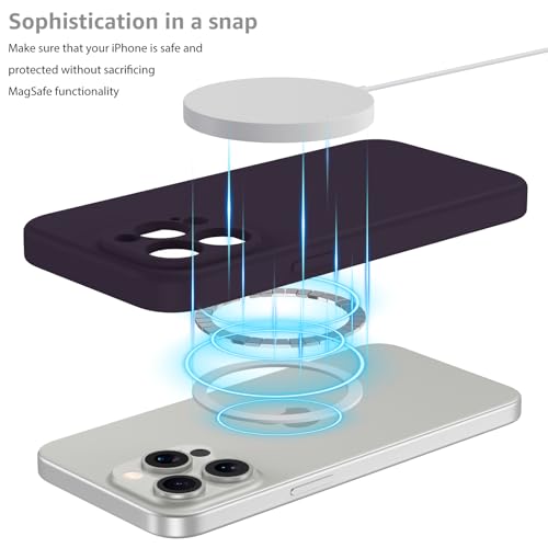 Coque iPhone 15 Pro anti-rayures silicone à aimant intégré
