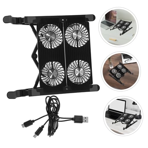 Soporte refrigerado ajustable para laptop VILLCASE, diseño ergonómico, alimentación USB, para laptops y dispositivos gaming, compacto y portátil miniatura 5