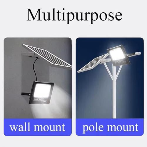 Projecteur solaire d'extérieur 200W IP67 avec télécommande pour jardin