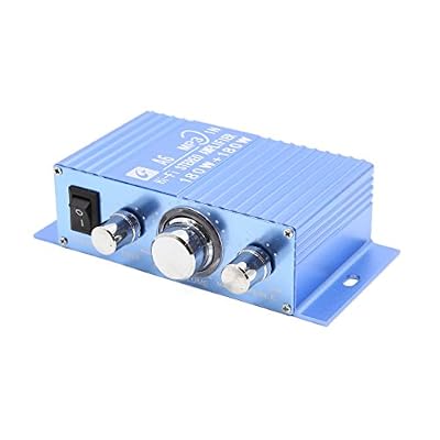 Ruilogod Blue 180W 12V 2 Channel Hi-Fi Stereo Audio DVD MP3 Amplifier for Car Motorcycle (id: 874 9e5 48f a5f 2ad