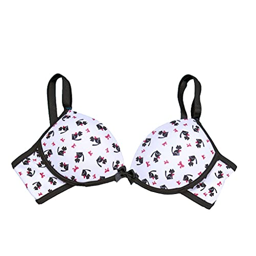 Kit 5 Sutiã Menina Moça Juvenil Estampado Com Bojo Atacado P - 30