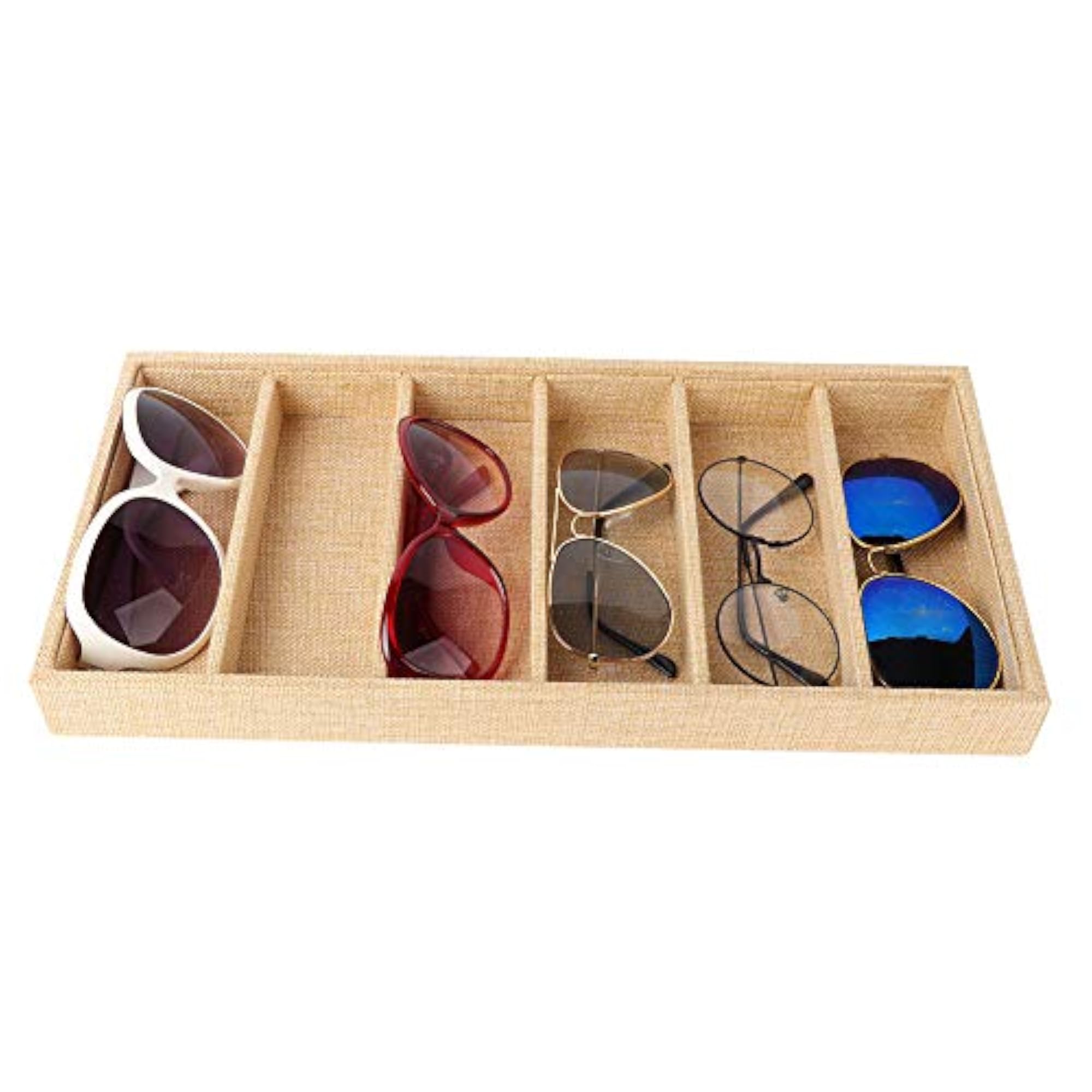 Jewellery Display Box, Jute Storage Organizer for Home