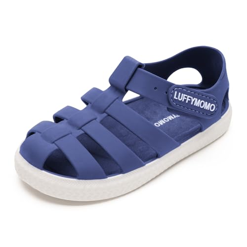 Image of Luffymomo Boys Girls Closed Toe Sandals Lightweight Beach Water Shoes Adjustable Summer Outdoor Sandal for Toddler /Little Kids