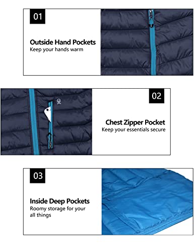 Little Donkey Andy LDA365 Men'S Packable Lightweight Puffer Jacket Hooded Windproof Winter Coat thumb #4