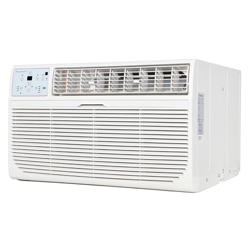 Keystone 8,000 BTU 115V Wall Mounted Air Conditioner with Supplemental Heat and Dehumidifier Function, Quiet Wall AC with Remote Control for Small and Medium Sized Rooms up to 350 Sq.Ft.