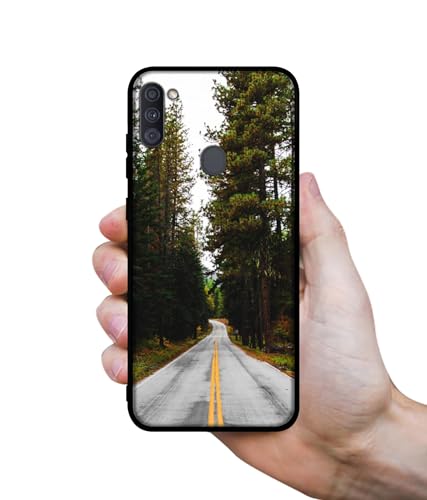 Image of Road Photo Design Premium 2D Printed Metal Back Case Cover for Samsung Galaxy A11 4G / M11 4G