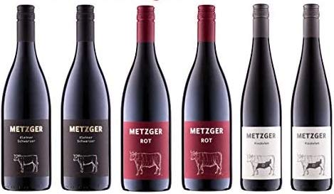 6 er Probierpaket Weingut Metzger | Rotwein aus der Pfalz | 6 x 0,75l