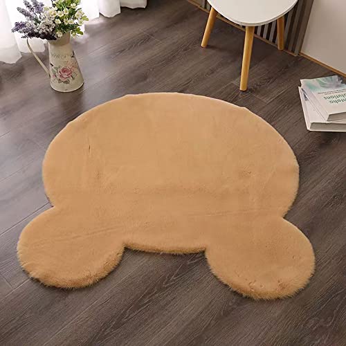 Tapete decorativo suave pelo sintético 3x3 pies miniatura 6