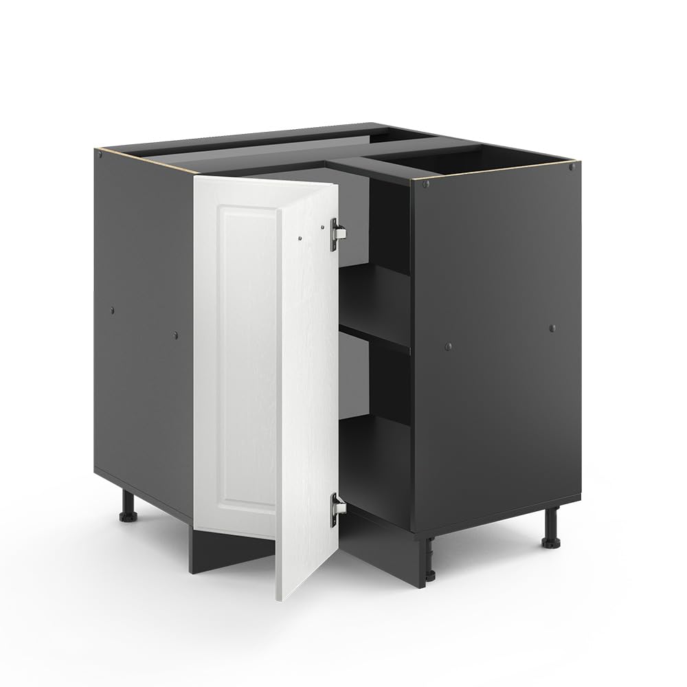 Vicco Mobile ad angolo cucina R-Line, Bianco rustico, 75.6 cm senza piano di lavoro, per la libera combinazione all'interno di sistemi cucina modulari