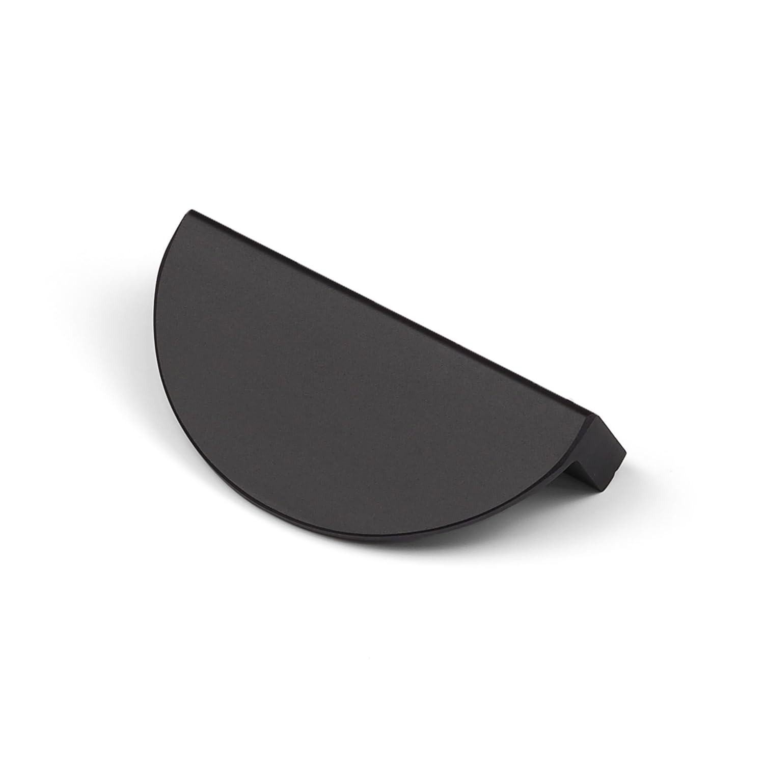 Matt Black Half Moon Pull 64mm Hole Centres Kitchen Cabinet Cupboard Door Drawer Cup Handle
