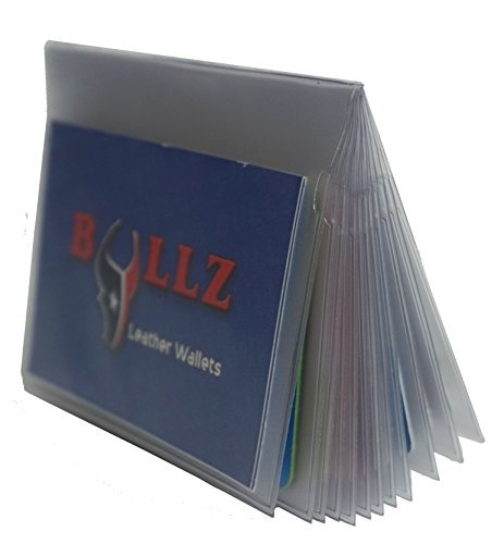 Set of 2 Heavy Duty Vinyl 12Pages Insert for Bifold-Trifold Wallet MADE IN USA3