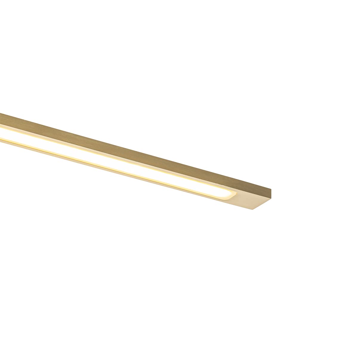 Qazqa led Design Wandleuchte, Wandlampe - Jerre - Gold, inkl. 22W integrierter LED, 2700K, warmweiß, 62cm, IP44, Ideal als Badezimmerlampe und