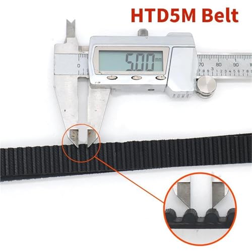 Correa de distribucion HTD5M para solucionar desalineaciones y tirones en poleas de 15mm 2