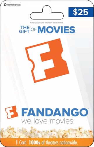 Image of Fandango Physical Gift Card - $25