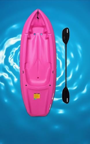 6' Youth Kayak with Paddle Included,72" x 24" x 10.3" (Pink)