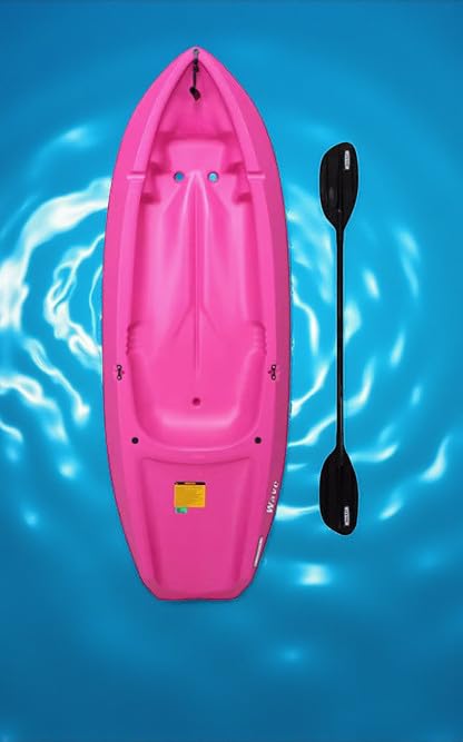 6' Youth Kayak with Paddle Included,72' x 24' x 10.3' (Pink)