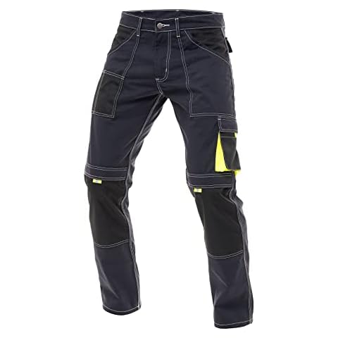 Men's Painter Pants Carpenter Tactical Field Pants Cargo Trousers with Cordura Reinforced Knees Pads & Utility PocketsS8 Navy 34-32 Cover