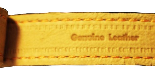 Laisse courte en cuir véritable marron de qualité supérieure