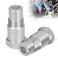 2 Stück Lambdasonde Adapter mit Filter, M18x1,5 Sauerstoffsensor Adapter 304 Edelstahl Lambda Eliminator O2 Sauerstoffsensor Universal Lambdasonden Eliminator für Auto LKW