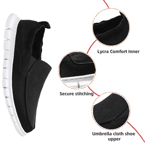 Men's Casual Shoes Men Lightweight Comfortable Soft Breathable Canvas Loafers Boat Shoes Sneakers Walking Slip-On Flat2