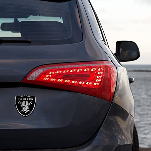 Rico Industries Nfl Oakland Raiders Chrome Finished Auto Emblem 3D Sticker #TOP1