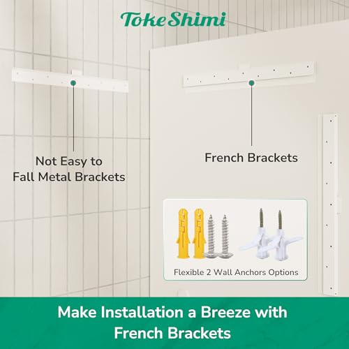 TokeShimi 48x36 Frameless Bathroom Mirror for Over Sink with 1" Beveled Edge, Tempered Bathroom Vanity Mirror Beveled, Shatterproof Rectangle Mirrored Wall Mounted for Living Room, Entryway by TokeShimi - Image 6
