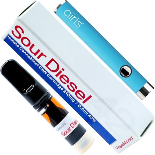 VapeMania CBN ���L�b�h �X�^�[�^�[ �Z�b�g SOUR DIESEL 42% 210mg 0.5ml �J�[�g���b�W �������� �j�R�`���Ȃ� �^�[���Ȃ� Airis Vertex �u���[