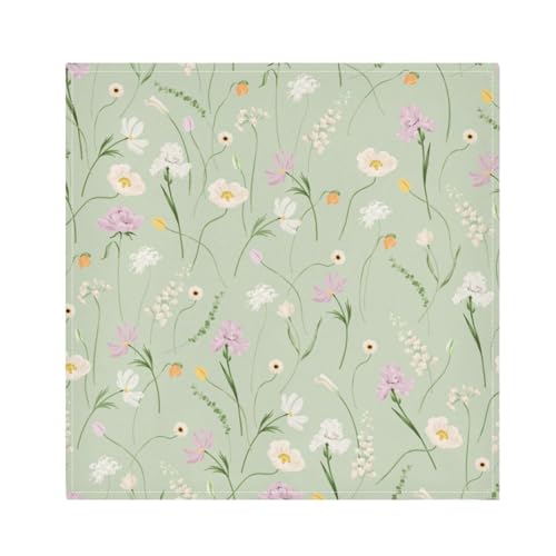 Servilletas de Tela Decorativas Florales Pack de 6 20x20 in miniatura 1