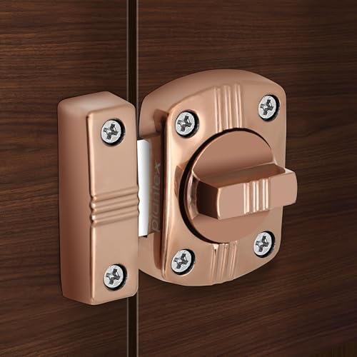 Image of Plantex Latch Lock for Main Door /Door Latch for Bathroom /Door Lock Latch for Home /Office /Bedroom /Door Stopper /Baby Latch -Pack of 1 (PVD Rose Gold)