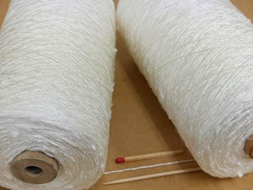 Amazon ベトナム手紡糸 白 精練済 巻き 手紡ぎの糸ならではの不規則な変化を楽しめる個性的な絹糸です おもしろい糸をお探しの方はぜひ一度お試しください 糸 通販