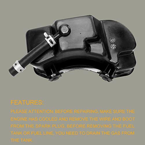 Fuel Tank With Gas Cap And Hose Compatible With Briggs & Stratton 594112 Lawn & Garden Equipment Engine #TOP5