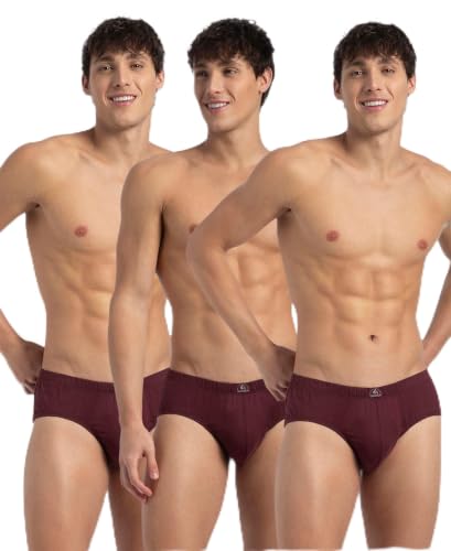 Image of Jockey 8035 Men's Super Combed Cotton Solid Poco Brief with Ultrasoft Concealed Waistband (Pack of 3)